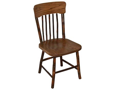 Hickory Panel Back Dining Chair