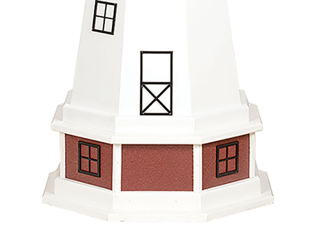 Poly Lumber/Wooden Hybrid Barnegat Lighthouse Replica with Base