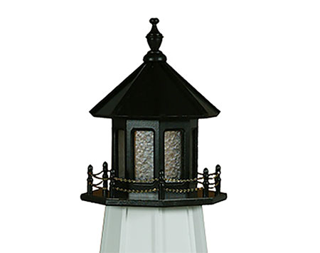 Poly Lumber/Wooden Hybrid Cape Florida Lighthouse Replica with Base