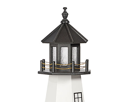 Poly Lumber/Wooden Hybrid Montauk Lighthouse Replica with Base