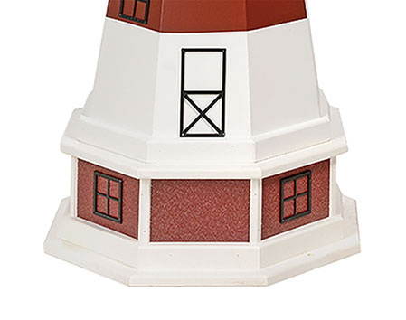 Poly Lumber/Wooden Hybrid Montauk Lighthouse Replica with Base