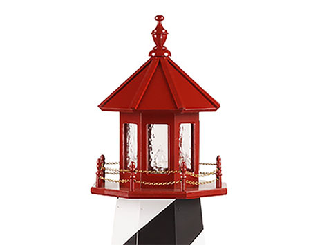 Poly Lumber/Wooden Hybrid St Augustine Lighthouse Replica with Base