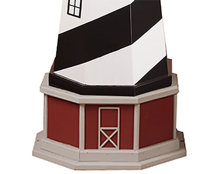 Poly Lumber/Wooden Hybrid St Augustine Lighthouse Replica with Base
