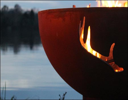 Carbon Steel Deer Fire Pit