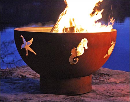 Carbon Steel Aquatic Fire Pit