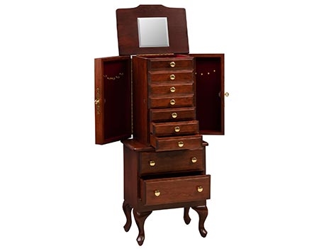 Cherry Jewelry Armoire