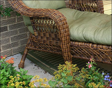 Wicker Sands Chaise Lounge w/ Cushions