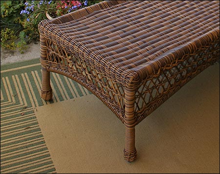 Wicker Sands Chaise Lounge w/ Cushions