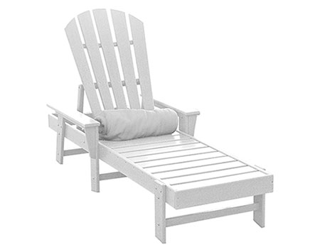 POLYWOOD Shell Back Chaise Lounge