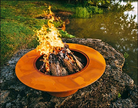 Carbon Steel Jupiter Fire Pit
