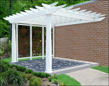 Treated Pine Wall Mounted Oasis Pergola