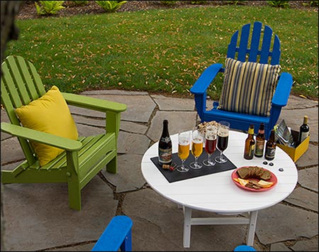 POLYWOOD 5 Pc. Classic Adirondack Conversation Set