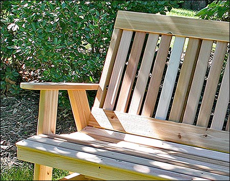 Red Cedar English Garden Glider