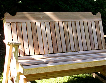 Red Cedar Straightback Glider