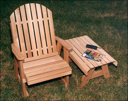 Red Cedar Fanback Patio Chair