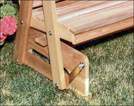 Red Cedar English Garden Glider