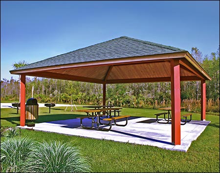 Steel Frame Single Roof Forestview (Square) Pavilions