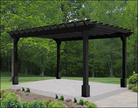 Treated Pine Free Standing 2-Beam Pergolas