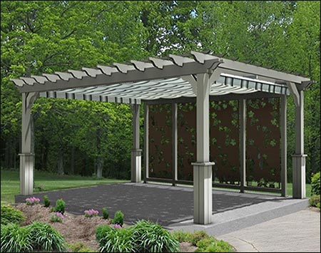 Red Cedar Free Standing 2-Beam Pergolas