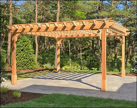 Red Cedar Free Standing 2-Beam Pergolas