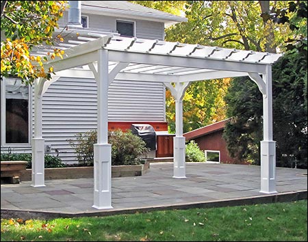 Vinyl Free Standing 4-Beam Pergolas