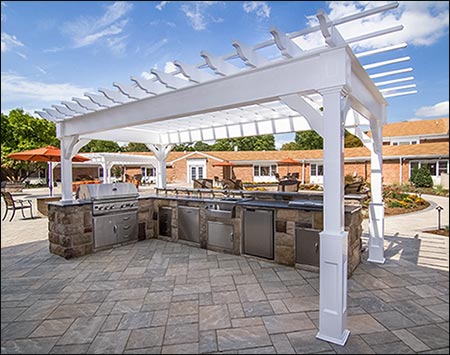 Vinyl Free Standing 4-Beam Pergolas