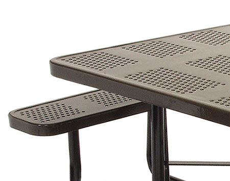 Wheelchair Accessible Square Perforated Table