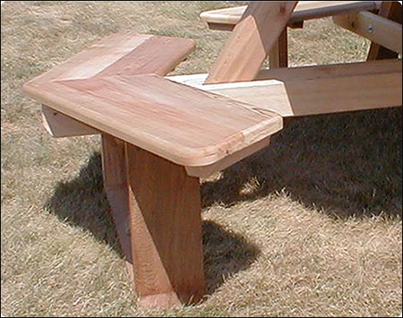 Red Cedar Wheelchair Accessible Walk-In Picnic Table