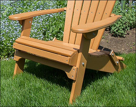 Poly-Lumber Folding Adirondack Chair