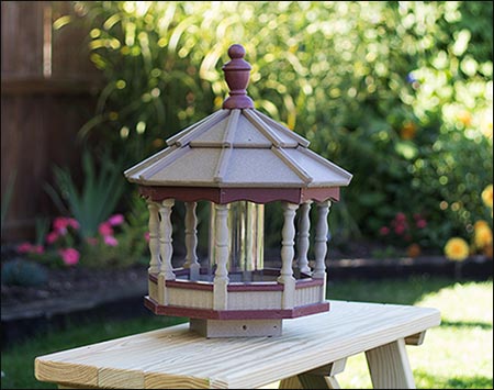 Poly Lumber Gazebo Birdfeeder