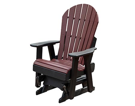 Poly Lumber 3 Pc. Adirondack Glider/Table Set