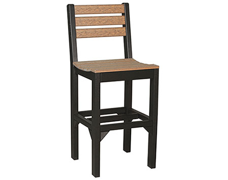 Poly Lumber Natural Finish Bar Chair