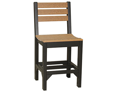 Poly Lumber Natural Finish Counter Chair