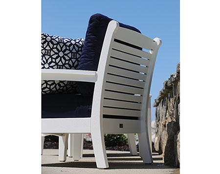 Poly Lumber Classic Terrace Chair w/Sunbrella Cushions