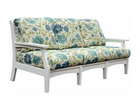 Poly Lumber 3 Piece Classic Terrace Deep Seating Sofa Set w/Sunbrella Cushions