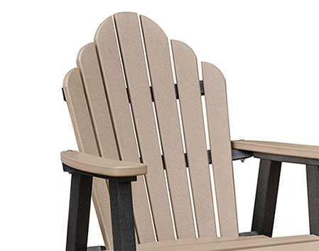 Poly Lumber Elite Cozi-Back Swivel Counter Chair