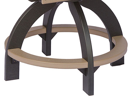 Poly Lumber Elite Cozi-Back Swivel Counter Chair