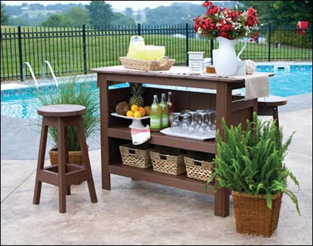 Poly Lumber Outdoor Bar Stool