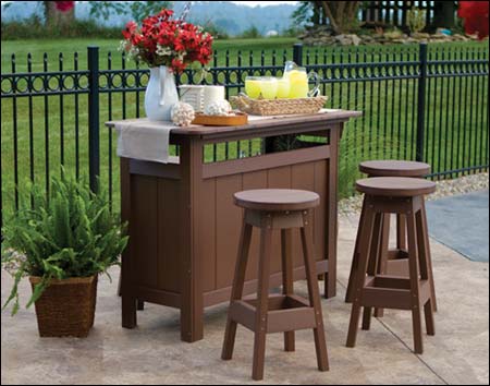 Poly Lumber Outdoor Bar Stool