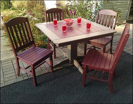 Poly Lumber Classic Square 5 Pc. Dining Set