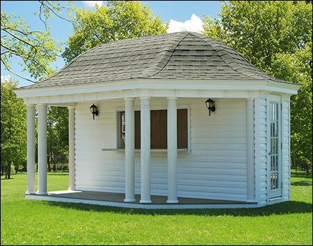 Vinyl Elongated Hexagon Pool Houses