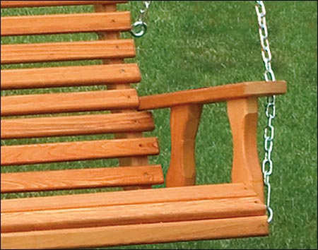 Cypress Highback Porch Swing