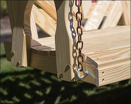 Treated Pine Rollback Porch Swing