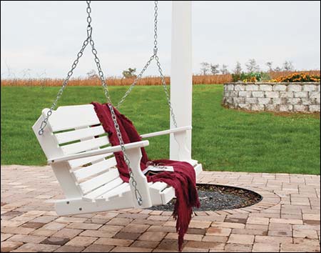 Poly Lumber Horizontal Porch Swing 