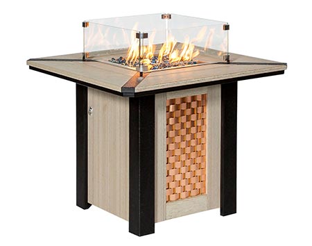 Countryside Poly Square Fire Pit Table