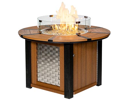 Oasis Poly Round Fire Pit Table
