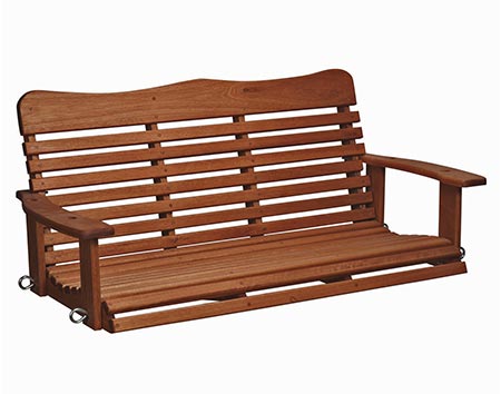 Red Grandis 4 Porch Swing