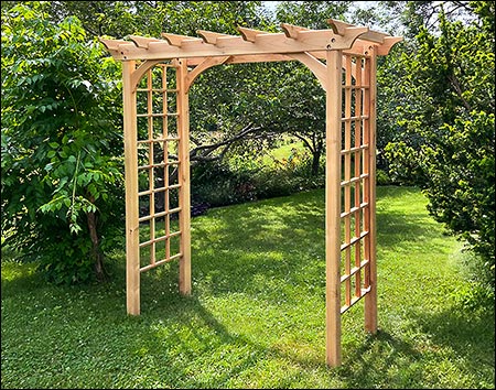 Red Cedar Canterbury Arbor