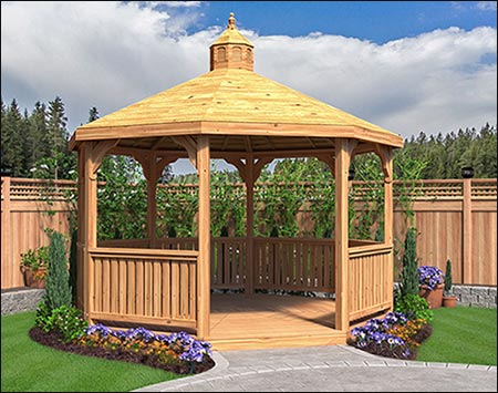 Red Cedar Garden Gazebo