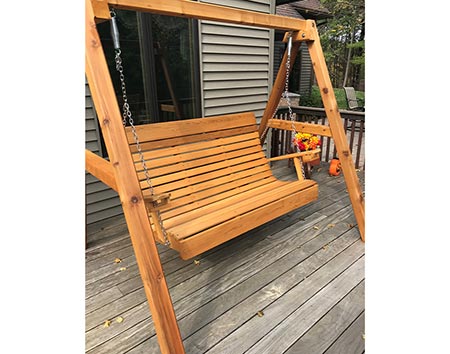 Red Cedar Royal Highback Porch Swing